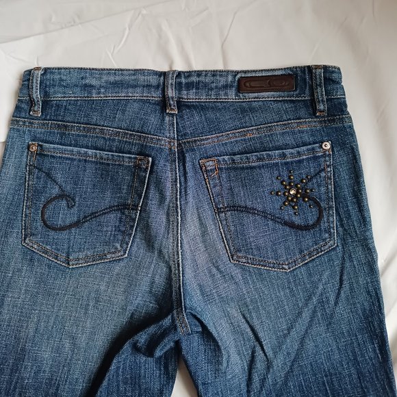 Cambio Norah Vintage Women's Boot cut Jeans, 32x34, US 2, GB 6, Embellis… - Picture 4 of 5